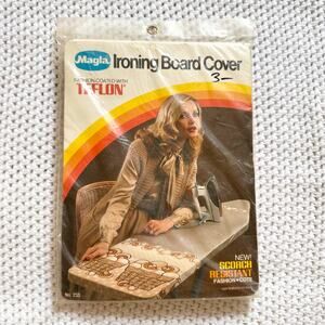 Magla Vintage New Sealed 1979 Ironing Board Cover Mushroom Print Teflon Cotton